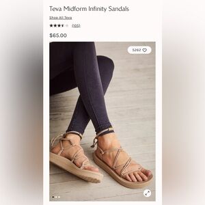 Teva Midform Infinity Gladiator Sandal - 7 - Sesame